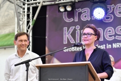 03.08.2018, Herne, Eröffnungsfeier der 583. Cranger Kirmes 2018. Bild: Oberbürgermeister Dr. Frank Dudda mit Michelle Müntefering - Foto: Björn Koch