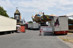 Impressionen vom Aufbau der 583. Cranger Kirmes 2018 - Foto: Björn Koch