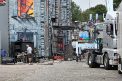 Impressionen vom Aufbau der 583. Cranger Kirmes 2018 - Foto: Björn Koch