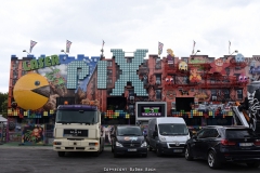 Impressionen vom Aufbau der 583. Cranger Kirmes 2018 - Foto: Björn Koch