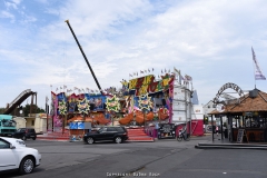 Impressionen vom Aufbau der 583. Cranger Kirmes 2018 - Foto: Björn Koch