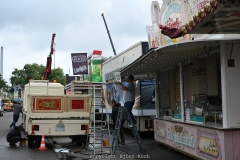 28.07.2023, Impressionen vom Aufbau der 539. Cranger Kirmes 2023, 7 Tage bis zur Eröffnung - Foto: Björn Koch