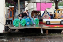 29.07.2017, Herne, Impressionen vom Aufbau der 582. Cranger Kirmes 2017 - Foto: Björn Koch