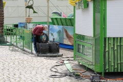 29.07.2017, Herne, Impressionen vom Aufbau der 582. Cranger Kirmes 2017 - Foto: Björn Koch