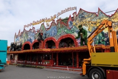 Impressionen vom Aufbau der 583. Cranger Kirmes 2018 - Foto: Björn Koch