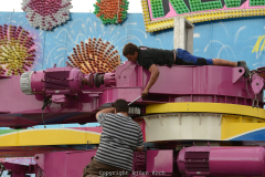 30.07.2013, Impressionen vom Aufbau der 578. Cranger Kirmes 2013, 3 Tage vor der offiziellen Eröffnung. - Foto: Björn Koch