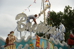 30.07.2013, Impressionen vom Aufbau der 578. Cranger Kirmes 2013, 3 Tage vor der offiziellen Eröffnung. - Foto: Björn Koch