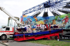 Impressionen vom Aufbau der 575. Cranger Kirmes 2010