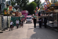 Impressionen vom Aufbau der 575. Cranger Kirmes 2010