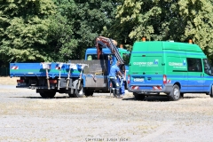 Impressionen vom Aufbau der 535. Cranger Kirmes 2019 - Foto: Björn Koch