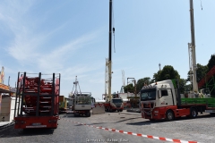 Impressionen vom Aufbau der 535. Cranger Kirmes 2019 - 6 Tage vor der Eröffnung am 26.07.2019 - Foto: Björn Koch