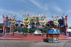 Impressionen vom Aufbau der 535. Cranger Kirmes 2019 - 6 Tage vor der Eröffnung am 26.07.2019 - Foto: Björn Koch