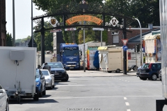 Impressionen vom Aufbau der 535. Cranger Kirmes 2019 - 6 Tage vor der Eröffnung am 26.07.2019 - Foto: Björn Koch