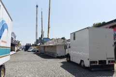 Impressionen vom Aufbau der 535. Cranger Kirmes 2019 - 6 Tage vor der Eröffnung am 26.07.2019 - Foto: Björn Koch