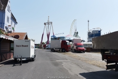 Impressionen vom Aufbau der 535. Cranger Kirmes 2019 - 6 Tage vor der Eröffnung am 26.07.2019 - Foto: Björn Koch