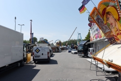 Impressionen vom Aufbau der 535. Cranger Kirmes 2019 - 6 Tage vor der Eröffnung am 26.07.2019 - Foto: Björn Koch