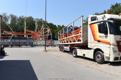 Impressionen vom Aufbau der 535. Cranger Kirmes 2019 - 6 Tage vor der Eröffnung am 26.07.2019 - Foto: Björn Koch