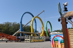 Impressionen vom Aufbau der 535. Cranger Kirmes 2019 - 6 Tage vor der Eröffnung am 26.07.2019 - Foto: Björn Koch