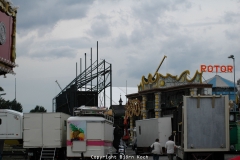 Aufbau der 572. Cranger Kirmes 2007