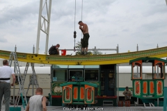 Aufbau der 572. Cranger Kirmes 2007